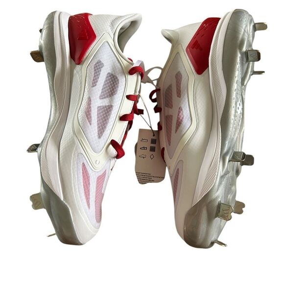 Adidas PureHustle Womens Metal Softball Cleats Size 7 Red white New with tags - Picture 4 of 7